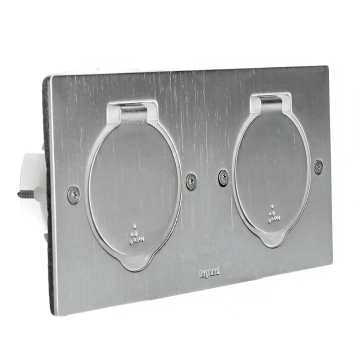 Legrand platinum vloerstopcontact 2-voudig IP44 (089702)