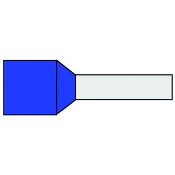 KLEMKO adereindhuls geïsoleerd 50mm2 hulslengte 20mm blauw - per 25 stuks (727130)