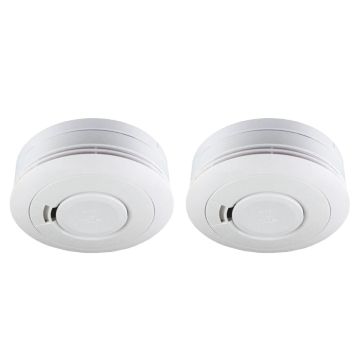 Ei Electronics optische rookmelder gevoed met lithium batterij 10 jaars set van twee stuks - niet koppelbaar (EI650-1XNL set van 2)