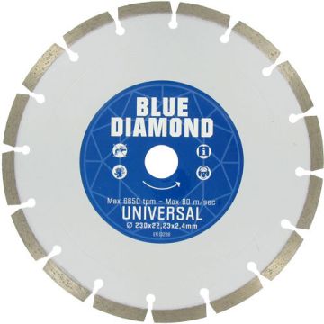 Interdynamics diamantschijf universeel met segmenten 115x22.23mm (146602)