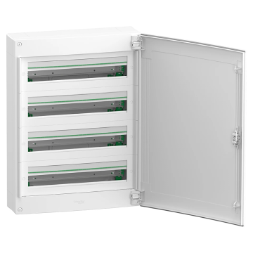 Schneider Electric prismaSeT lege zekeringkast 4-rijen 96 modules met volle deur - wit (LVSXL424)