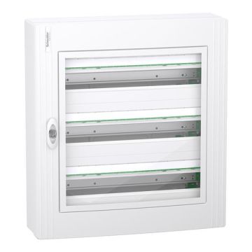 Schneider Electric prismaSeT lege zekeringkast 3-rijen 72 modules met transparante deur (LVSXM324)