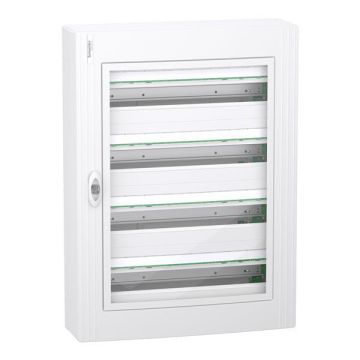 Schneider Electric prismaSeT lege zekeringkast 4-rijen 96 modules met transparante deur (LVSXM424)