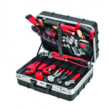 Cimco gevulde leerlingkoffer-W gereedschapskoffer 41-delig (170382)