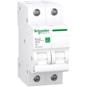 Schneider Electric automaat 2-polig 6A C-curve (R9F64206)