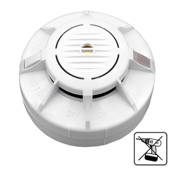 FIto optische rookmelder met 3V Lithium batterij 10 jaars - draadloos koppelbaar (ASD-10QR)