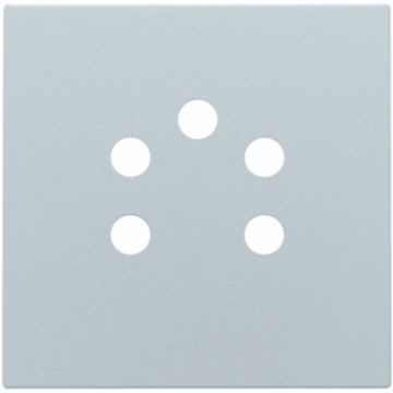 Niko centraalplaat voor 5-polige telefooncontactdoos - Intense Sterling (121-69001)