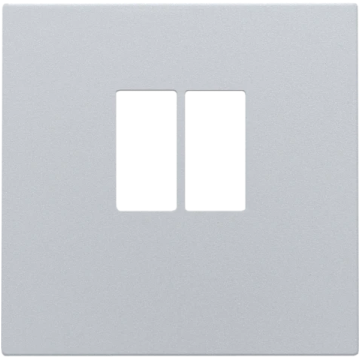 Niko centraalplaat voor enkelvoudige luidsprekeraansluiting - Intense Sterling (121-69801)