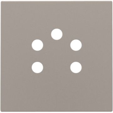Niko centraalplaat voor 5-polige telefooncontactdoos - Intense Bronze (123-69001)