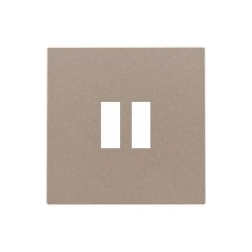Niko centraalplaat voor dubbele USB-A-lader - Intense Bronze (123-68001)