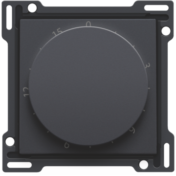 Niko draaiknop en centraalplaat voor tijdschakelaar instelbaar tot 15 min - Intense Antraciet (122-64806)
