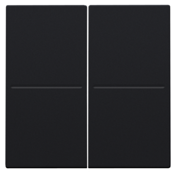 Niko afwerkingsset voor draadloze dimschakelaar kinetic (zowel EnOcean/Bluetooth/KNX) - Intense Matt Black (161-00060)