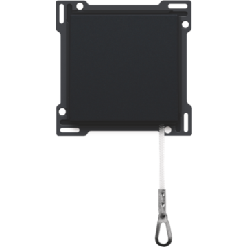 Niko centraalplaat voor trekschakelaar - Intense Matt Black (161-63606)