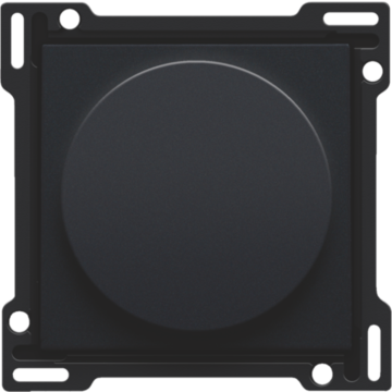 Niko draaiknop en centraalplaat voor motoren 3 snelheden 1-2-3 - Intense Matt Black (161-65936)