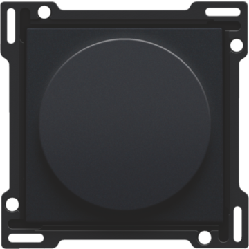 Niko draaiknop en centraalplaat voor motoren 3 snelheden 0-1-2 - Intense Matt Black (161-65937)