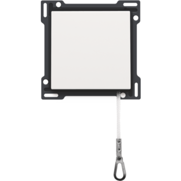 Niko centraalplaat voor trekschakelaar - Pure Steel White (154-63606)