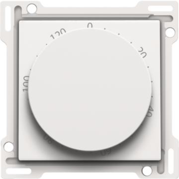 Niko draaiknop en centraalplaat voor tijdschakelaar instelbaar tot 120 min - Pure Steel White (154-64906)