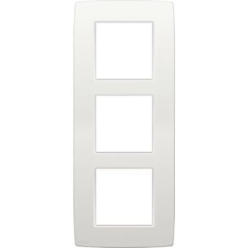 Niko drievoudige afdekplaat 60mm verticale centerafstand - Original White (101-76300)