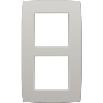 Niko tweevoudige afdekplaat 60mm centerafstand - Original Light Grey (102-76200)