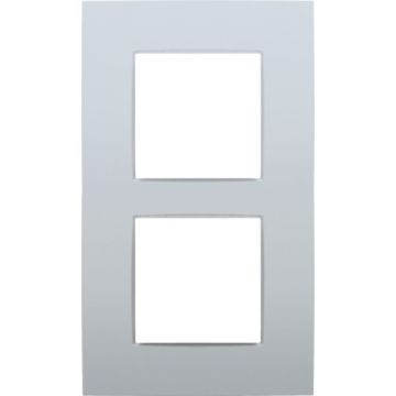 Niko tweevoudige afdekplaat 60mm centerafstand - Intense Sterling (121-76200)