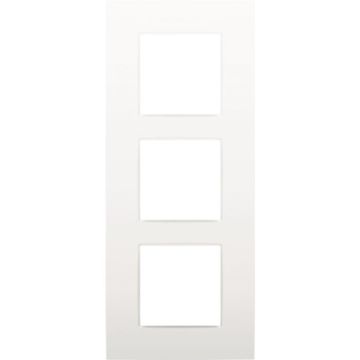 Niko drievoudige afdekplaat 60mm verticale centerafstand - Intense White (120-76300)
