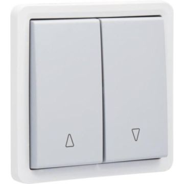 Niko Hydro waterdicht rolluikdrukknop 10A 250V met insteekklemmen (zonder opbouwbehuizing) - grijs (700-35915)