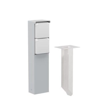 Niko Hydro waterdicht tuinpaal met grondpin met tweevoudig stopcontact met penaarde 16A 250V met insteekklemmen - grijs (700-36625)