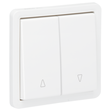 Niko Hydro waterdicht rolluikdrukknop met insteekklemmen zonder opbouwbehuizing - Alpinwit (701-35915)