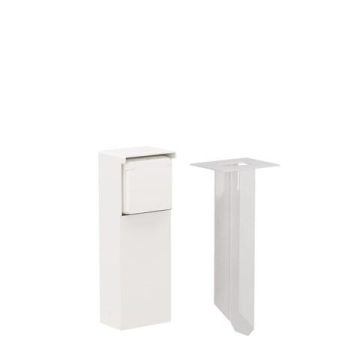 Niko Hydro waterdicht tuinpaal met grondpin met enkelvoudig stopcontact met penaarde 16A 250V met insteekklemmen - wit (701-36615)