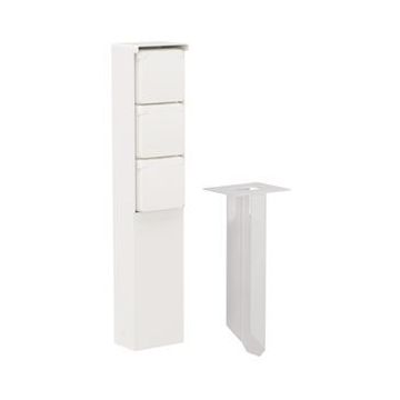 Niko Hydro waterdicht tuinpaal met grondpin met drievoudig stopcontact met penaarde 16A 250V met insteekklemmen - wit (701-36635)