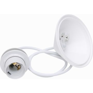 Kopp snoerpendel voor lamphouder E27 wit (216901045)