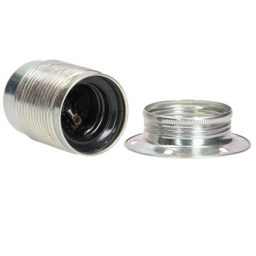 Kopp lamphouder E27 metaal met ring messing (212600003)