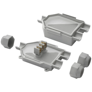 Raytech BABY BOX IP68 met 3 ingangen voorgevuld met gel compleet 90x80x48mm grijs (BABYBOX)