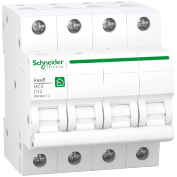 Schneider Electric automaat 4-polig 10A C-curve (R9F64410)
