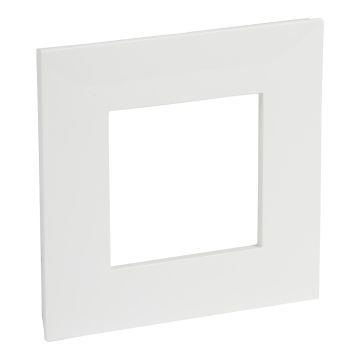 Legrand afdekplaat stopcontact 1-voudig 83x83mm - Valena Next Wit Opaal (741101)