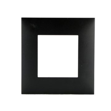 Legrand afdekplaat stopcontact 1-voudig 83x83mm - Valena Next Zwart Gefumeerd (741151)
