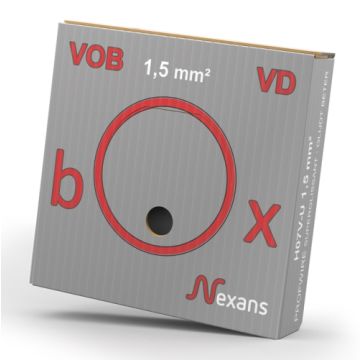 NEXANS VOB draad (H07V-U) 1.5mm grijs rol 100 meter (10564809)
