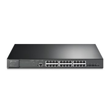 TP-LINK JETstream 24-poorts en 4-poorts 10GE SFP+ L2+ met 24-poorts PoE+ (TL-SG3428XMP)