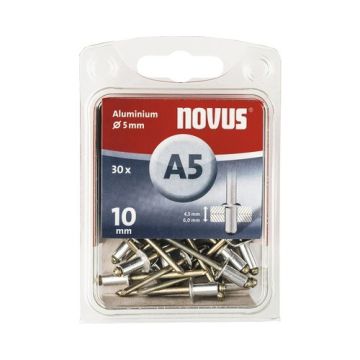 Novus popnagel A5 Ø5x10mm aluminium per 30 stuks (045-0027)
