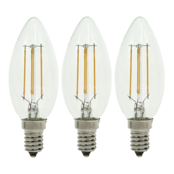 Bailey LED lamp filament helder kaars E14 2W 220lm warm wit 2700K - per 3 stuks (142722)