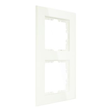 EMhub Quadro55 (by Kopp) afdekraam 2-voudig - zuiver wit glanzend (4088009)