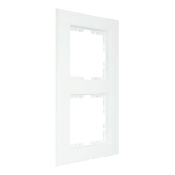 EMAT Quadro55 (by Kopp) afdekraam 2-voudig - zuiver wit mat (4088049)