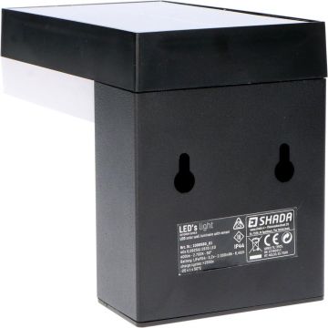 Eltric solar buitenlamp met sensor IP44 2700K 3,3W zwart (1000560)