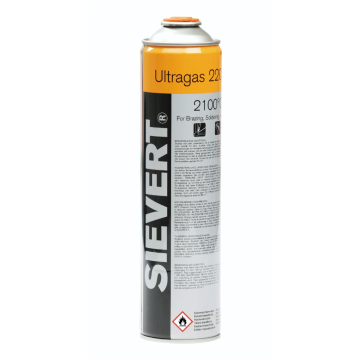 Sievert gaspatroon ultragas EU (7/16") 2100 graden - 380ml (220583)