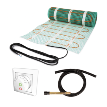 ETHERMA elektrische vloerverwarmingsmat 2m² 300W incl. thermostaat en 3 meter aansluitkabel (60061)