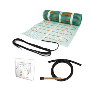 ETHERMA elektrische vloerverwarmingsmat 4m² 600W incl. thermostaat en 3 meter aansluitkabel (60063)