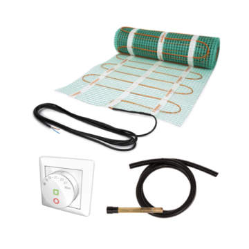ETHERMA elektrische vloerverwarmingsmat 6,75m² 1000W incl. thermostaat en 3 meter aansluitkabel (60065)