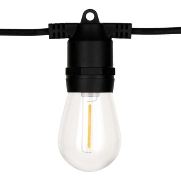 Bailey solar lichtsnoer 10 lampen 8,2 meter IP44 - zwart (145439)