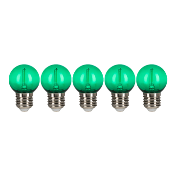 Bailey LED kogel E27 groen 0,6W 30lm IP44 ecopack 5 pack (143028)