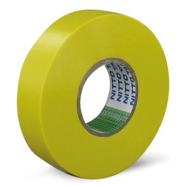 Nitto isolatietape 19mm x 20 meter 190µ geel (PVC21AYL_1)